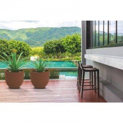 VASO PLASTICO LAOS 45 CM BRANCO