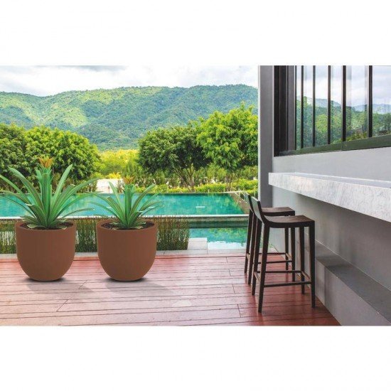 VASO PLASTICO LAOS 45 CM BRANCO