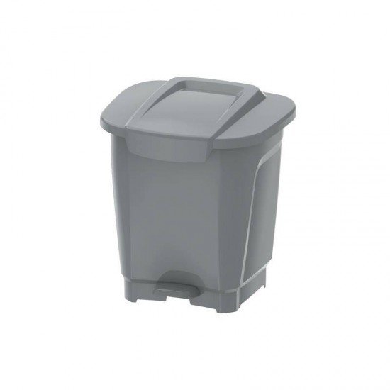 LIXEIRA EM PLASTICO T-FORCE CINZA 15L
