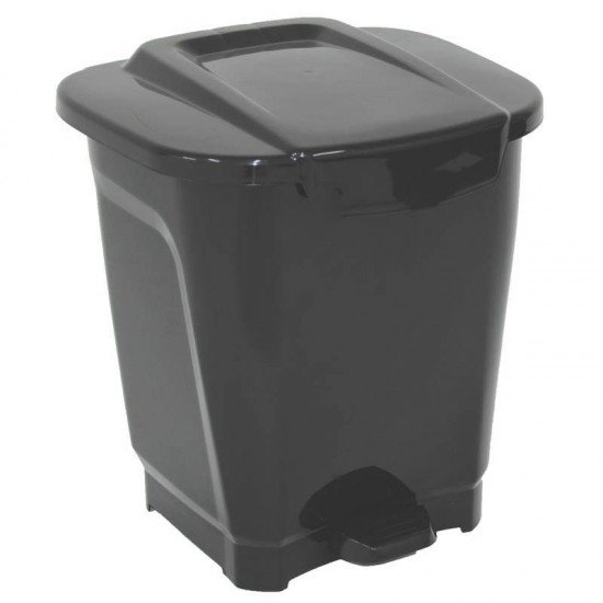 LIXEIRA EM PLASTICO T-FORCE PRETA 25L TRAMONTINA