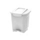 LIXEIRA EM PLASTICO T-FORCE BRANCO 25L