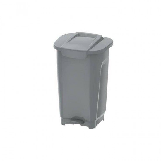 LIXEIRA EM PLASTICO T-FORCE CINZA 50L