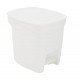 LIXEIRA BASIC COMPACT EM POLIPROPILENO BRANCO COM HASTE EM ACO GALVANIZADO 7 L TRAMONTINA