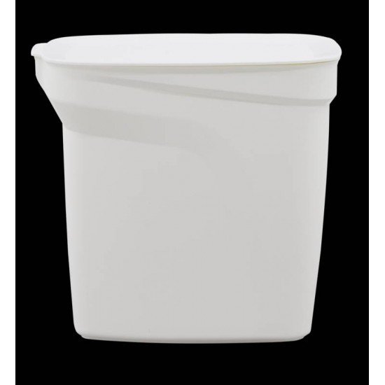 LIXEIRA TRAMONTINA COMPACT 7L EM POLIPROPILENO BRANCO COM HASTE EM AÇO GALVANIZADO