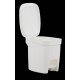 LIXEIRA TRAMONTINA COMPACT 7L EM POLIPROPILENO BRANCO COM HASTE EM AÇO GALVANIZADO