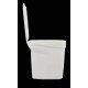 LIXEIRA TRAMONTINA COMPACT 7L EM POLIPROPILENO BRANCO COM HASTE EM AÇO GALVANIZADO