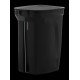LIXEIRA TRAMONTINA COMPACT 10L EM POLIPROPILENO PRETO COM HASTE EM AÇO GALVANIZADO