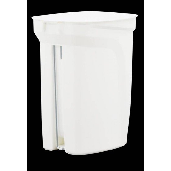 LIXEIRA TRAMONTINA COMPACT 10L EM POLIPROPILENO BRANCO COM HASTE EM AÇO GALVANIZADO
