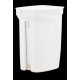 LIXEIRA TRAMONTINA COMPACT 10L EM POLIPROPILENO BRANCO COM HASTE EM AÇO GALVANIZADO