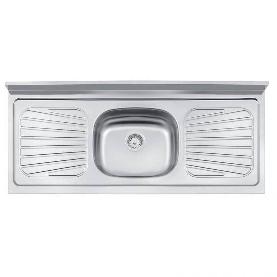 PIA DE APOIO EM ACO INOX 120X52CM TRAMONTINA RAGGI 40