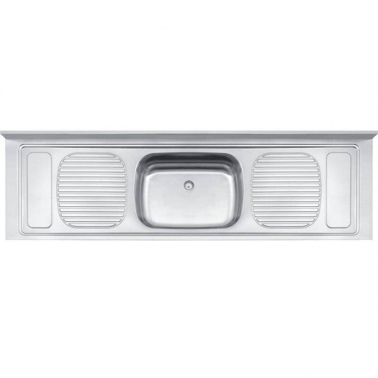 PIA DE APOIO EM ACO INOX 200X55CM TRAMONTINA STRATTA 56 PLUS