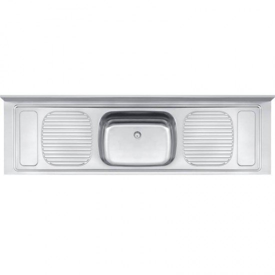 PIA DE APOIO EM ACO INOX 200X55CM TRAMONTINA STRATTA 56 PLUS