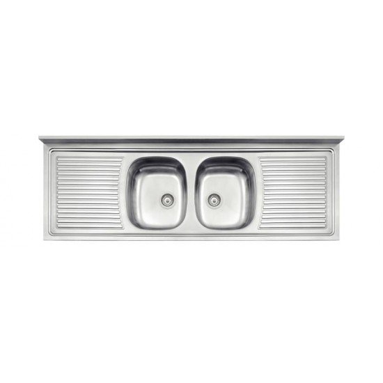 PIA DE APOIO TRAMONTINA RIBON 2C 34 EM AÇO INOX 160X55 CM