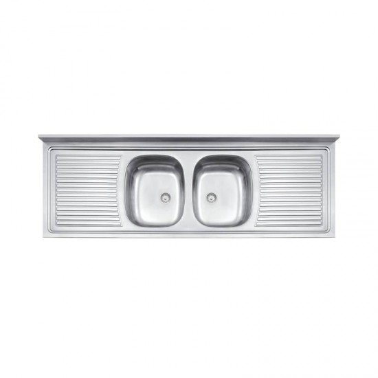 PIA DE APOIO EM ACO INOX 160X55CM TRAMONTINA RIBON 2C 34