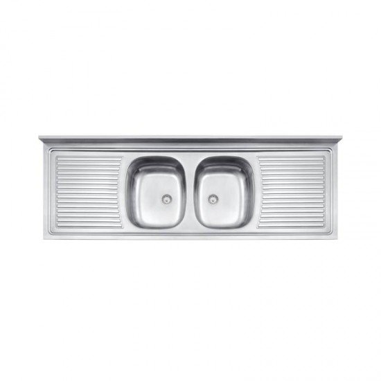 PIA DE APOIO EM ACO INOX 160X55CM TRAMONTINA RIBON 2C 34