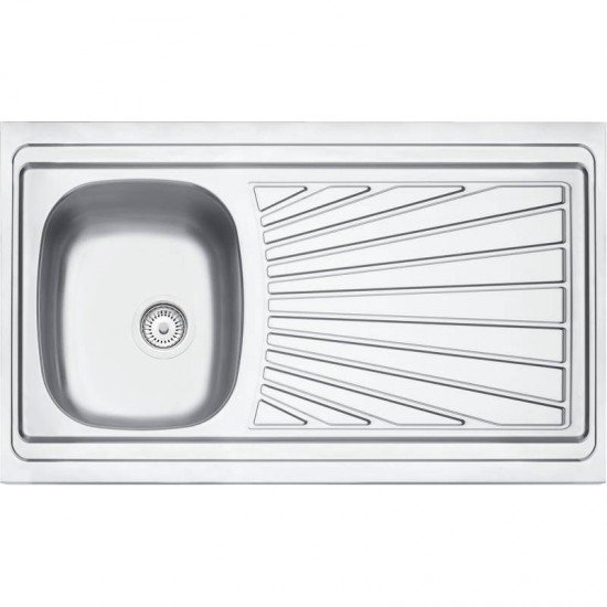 PIA DE APOIO EM ACO INOX 100X60CM TRAMONTINA STELLA 1C 34 R