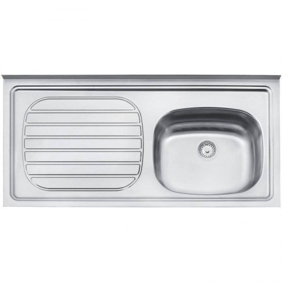 PIA DE APOIO EM ACO INOX 100X50CM TRAMONTINA FILO 40 FX DX