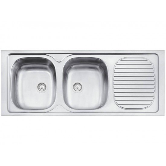 PIA ACO INOX 304 BA120X50 2C S/ESP TRAMONTINA