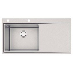 CUBA DE SOBREPOR DESIGN COLLECTION SMOOTH 1C 50 PLUS  AÇO INOX ACAB SCOTCH BRITE 100X52CM TRAMONTINA