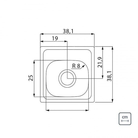 CUBA SOBREPOR TRAMONTINA ACO INOX PRE POLIDO 38X38CM VALVULA TORNEIRA DE BANCADA E DOSADOR DE SABAO