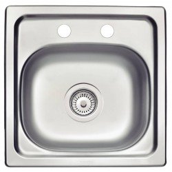 CUBA DE SOBREPOR TRAMONTINA CALIFORNIA 15 FX EM AÇO INOX 38X38 CM