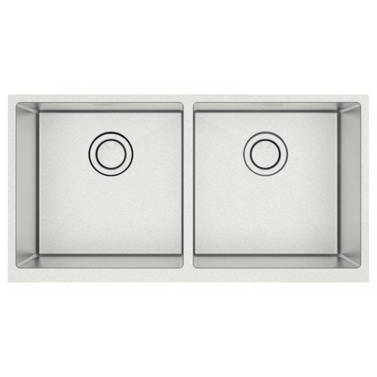 CUBA TRAMONTINA DESIGN COLLECTION QUADRUM FARM 2C 40 COM ACABAMENTO SCOTCH BRITE E 2 CUBAS