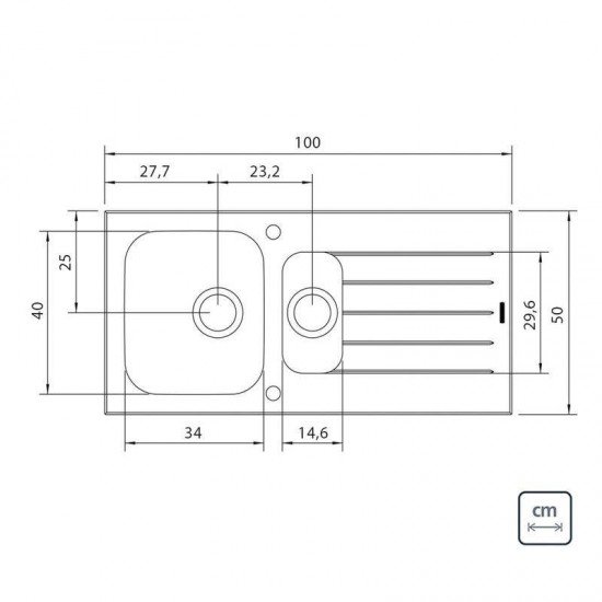 CUBA SOBREPOR TRAMONTINA ACO INOX COM TAMPO DE VIDRO BRANCO 100X50 1C1/2