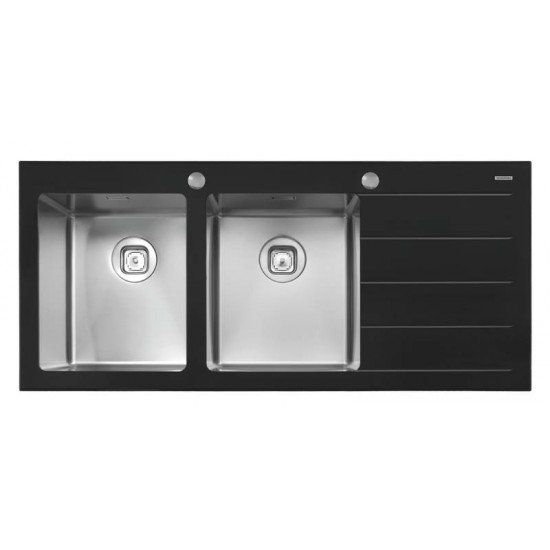 CUBA DE SOBREPOR EM VIDRO TEMPERADO 116 X 52 CM TRAMONTINA