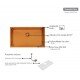 CUBA DESIGN COLLECTION QUADRUM EM AÇO INOX COM REVESTIMENTO PVD GOLD 70X40 CM TRAMONTINA