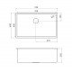 CUBA DESIGN COLLECTION QUADRUM EM AÇO INOX COM REVESTIMENTO PVD ROSE GOLD 70X40 CM TRAMONTINA