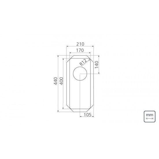 CUBA DE EMBUTIR UNDERMOUNT EM AÇO INOX COM ACABAMENTO SCOTCH BRITE 17 PLUS U 17X40 CM TRAMONTINA