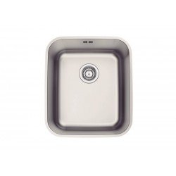 CUBA DE EMBUTIR DORA 34 BL R6 EM AÇO INOX ACETINADO COM VÁLVULA E ESCAPE 34X40 CM TRAMONTINA