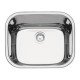 CUBA EM ACO INOX ALTO BRILHO 50X40CM COM VALVULA  MAXI CUBA 50 BS