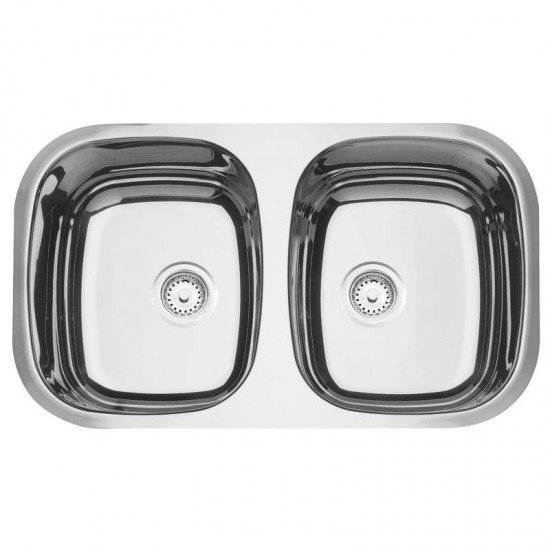 CUBA RETANGULAR EM ACO INOX ALTO BRILHO 72X40CM COM VALVULA 2C 34 BL