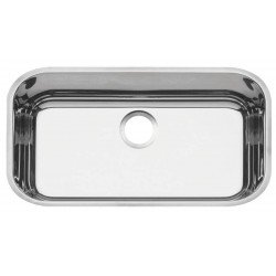 CUBA DE EMBUTIR LAVINIA 56 BL EM ACO INOX POLIDO 56X34 CM TRAMONTINA