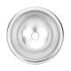 LAVABO REDONDO DE SOBREPOR EM ACO INOX ACETINADO 34CM