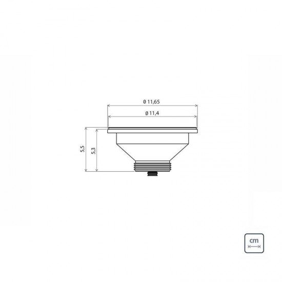 VALVULA 4 1/2 PARA PIAS E CUBAS TRAMONTINA