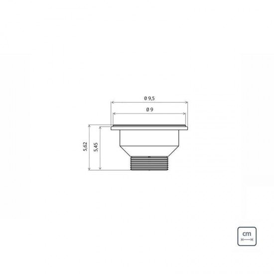 VALVULA TRAMONTINA ECONOMICA PARA PIAS CUBAS E TANQUES 3 1/2 SEM ESCAPE EM ACO INOX E POLIPROPILENO