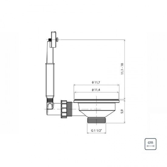 VALVULA 4 1/2 COM ESCAPE NEW PARA PIAS E CUBAS