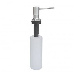 DOSADOR DE SABAO EM ACO INOX COM RECIPIENTE PLASTICO 500 ML TRAMONTINA