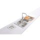 LIXEIRA INOX EMBUT CLEAN SQUARE 5L TRAMONTINA