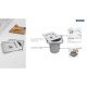 LIXEIRA INOX EMBUT CLEAN SQUARE 5L TRAMONTINA
