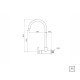 TORNEIRA DE PAREDE ARKO WALL TRAMONTINA EM ACO INOX