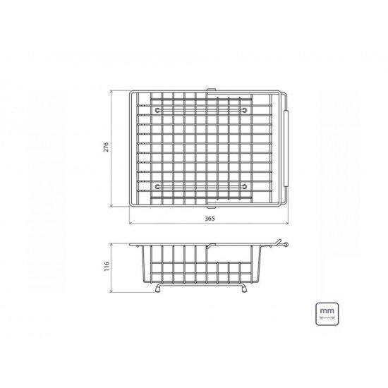 CESTA ACO INOX RETANGULAR REGULAVEL TRAMONTINA