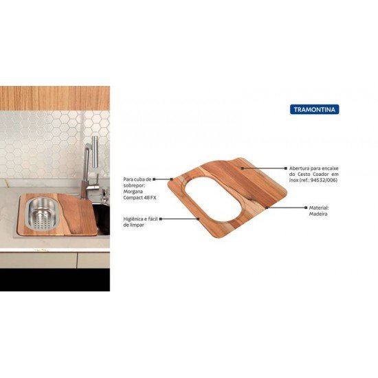 TÁBUA PARA CUBA DE SOBREPOR MORGANA COMPACT 48 FX