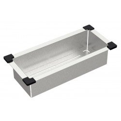 CESTO COADOR DESIGN COLLECTION ACESSORIOS EM AÇO INOX COM ACABAMENTO SCOTCH BRITE 19X43CM TRAMONTINA