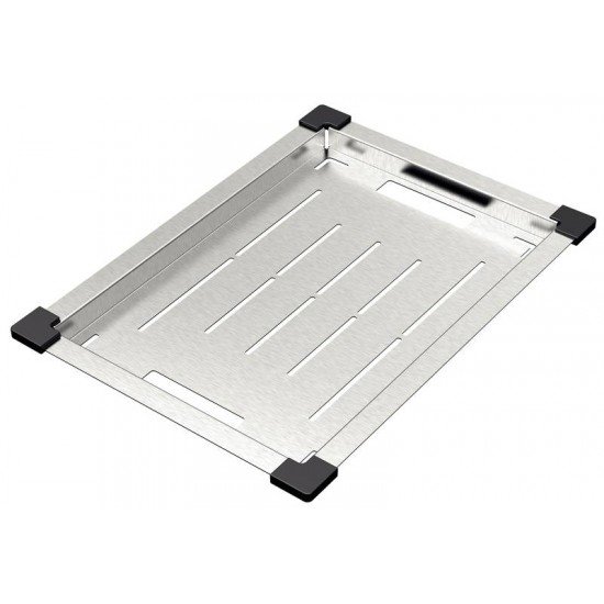 BANDEJA PERFURADA DESIGN COLLECTION EM AÇO INOX COM ACABAMENTO SCOTCH BRITE 43X32 CM TRAMONTINA