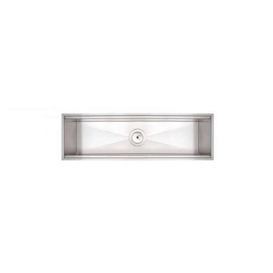 CANAL ORGANIZADOR PARA SOBREPOR ACO INOX COM ACABAMENTO SCOTCH BRITE 60X18 CM TRAMONTINA