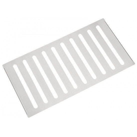 ESCORREDOR EM ACO INOX COM ACABAMENTO SCOTCH BRITE PARA SOBREPOR NA CALHA UMIDA 30X16 CM TRAMONTINA