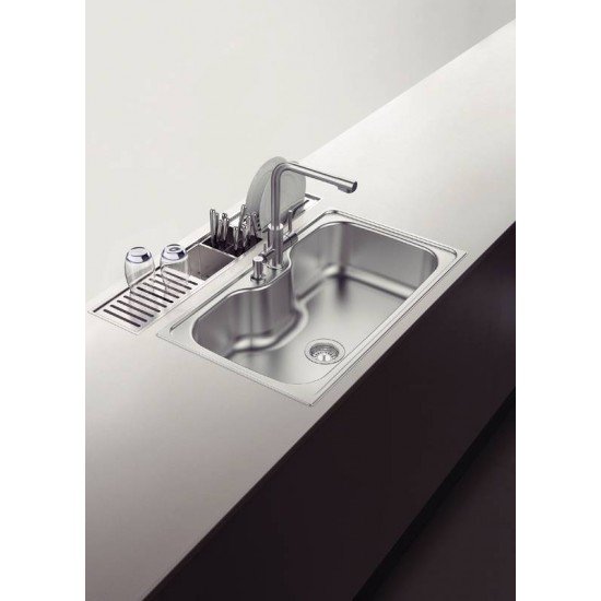 ESCORREDOR TRAMONTINA EM AÇO INOX COM ACABAMENTO SCOTCH BRITE PARA SOBREPOR NO CANAL ORGANIZADOR 15X15 CM